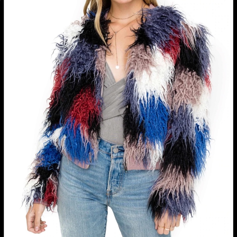 Shaggy Faux Fur Jacket - ASTR